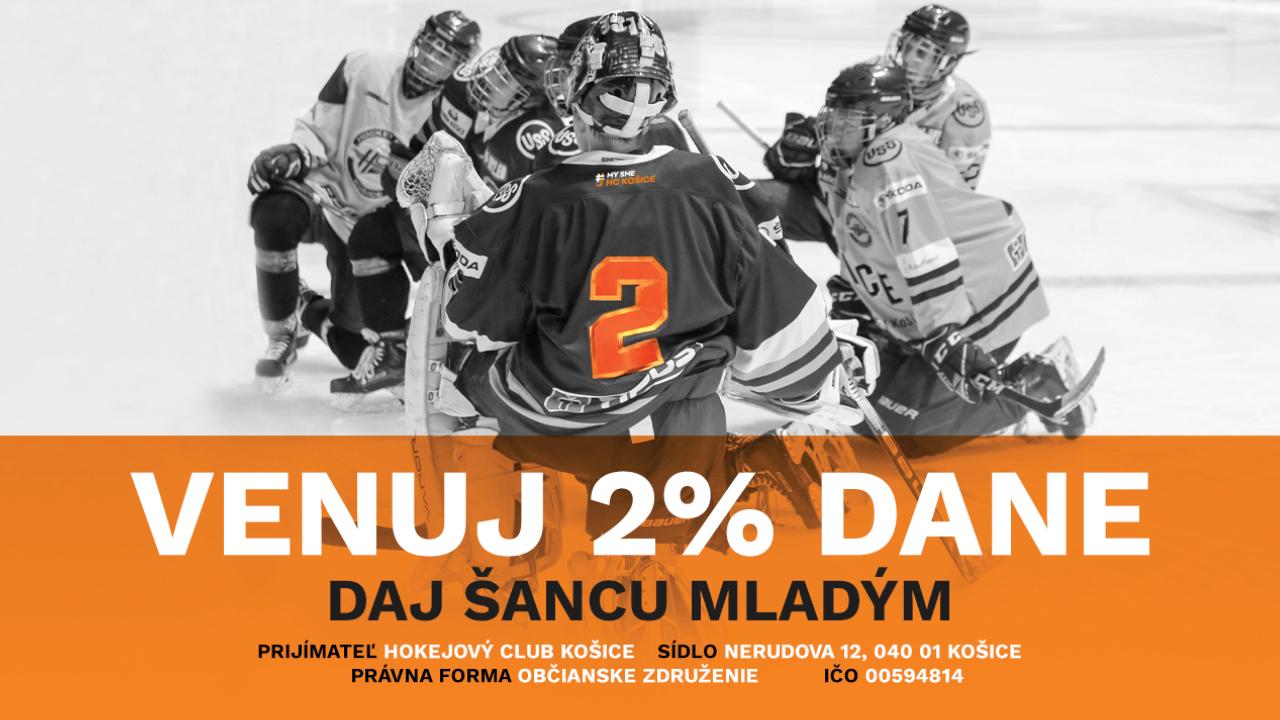 2% z našich daní pre mládežnícke tímy HC Košice