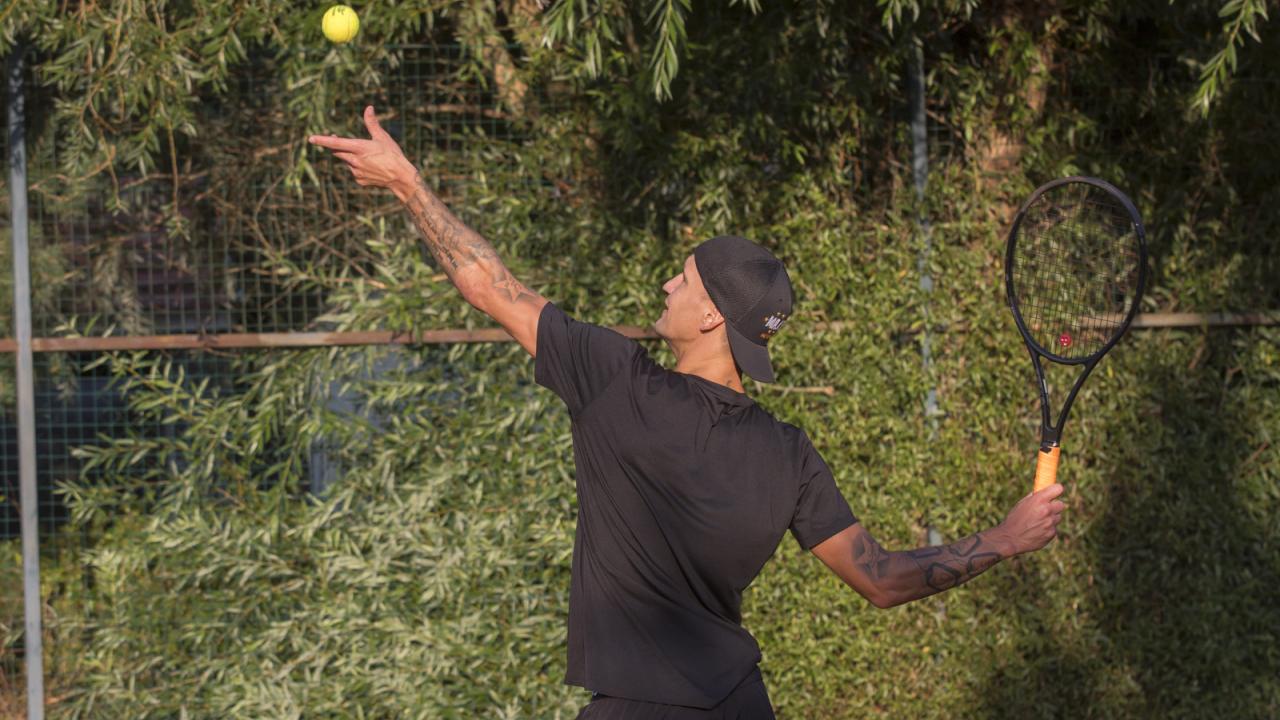 Kapitán podporil tenistov, zahral si štvorhru so semifinalistom Australian Open