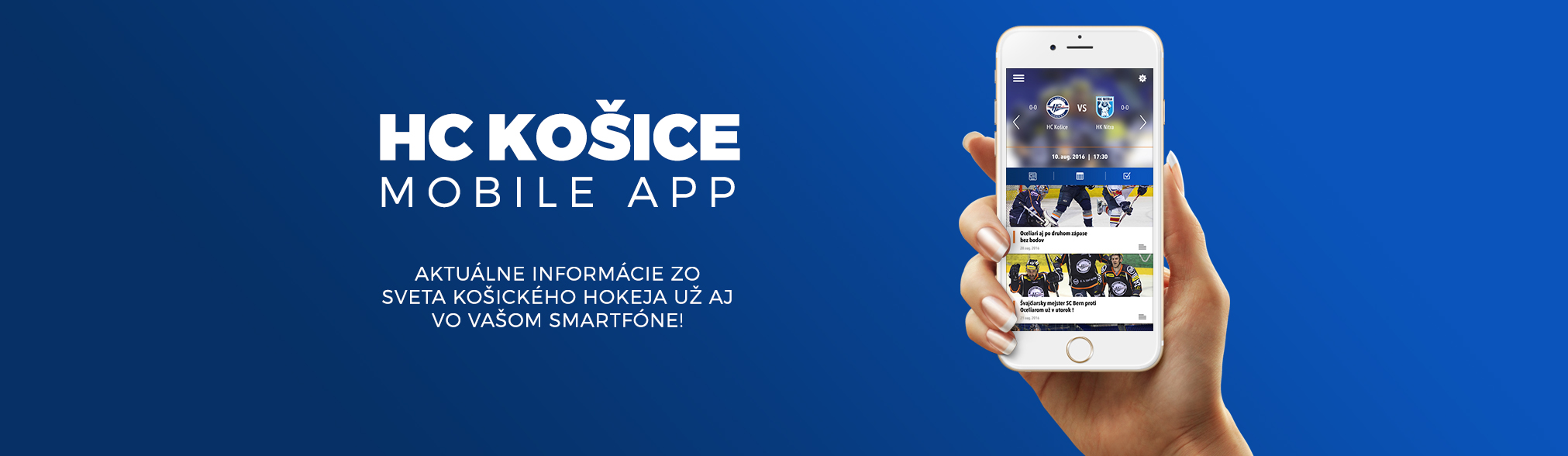 HC Kosice mobile app