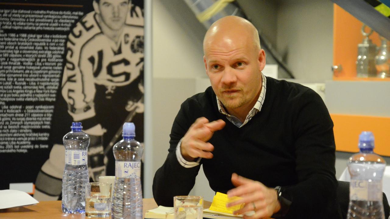 Jukka Tiikkaja visiting HC Košice: We develop players for the 21st century