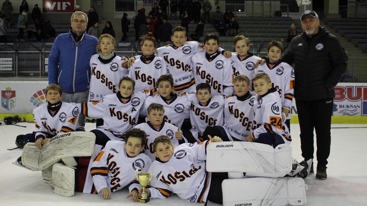 Young HC Košice U12 hockey players finished last year at the tournament in Poland
