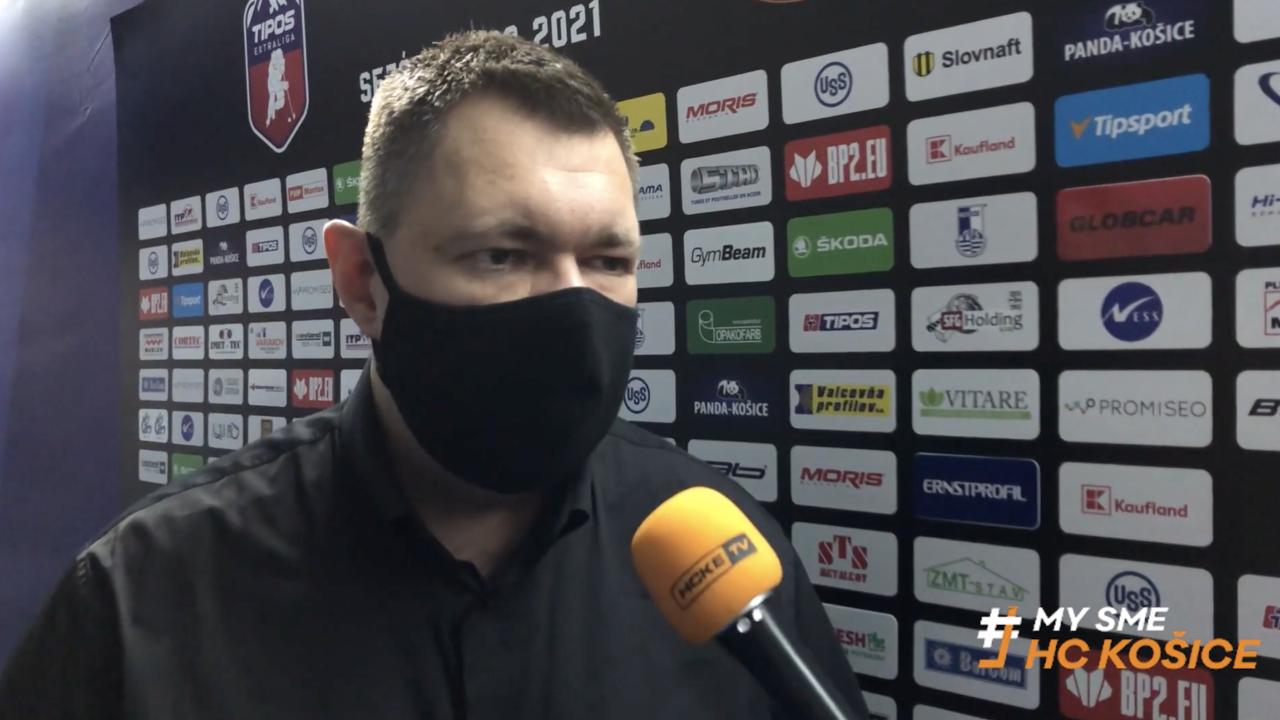 Tréner Jan Šťastný hodnotí zápas proti Michalovciam (29. 1. 2021)