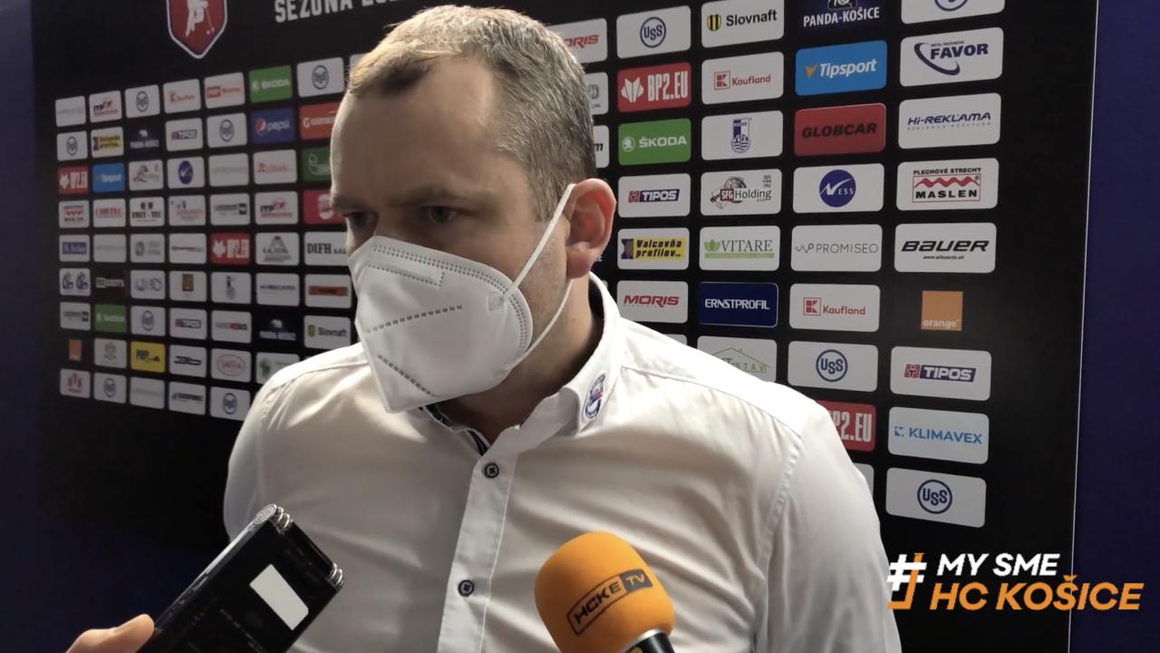 Tréner Marcel Šimurda hodnotí zápas proti Popradu (12. 3. 2021)